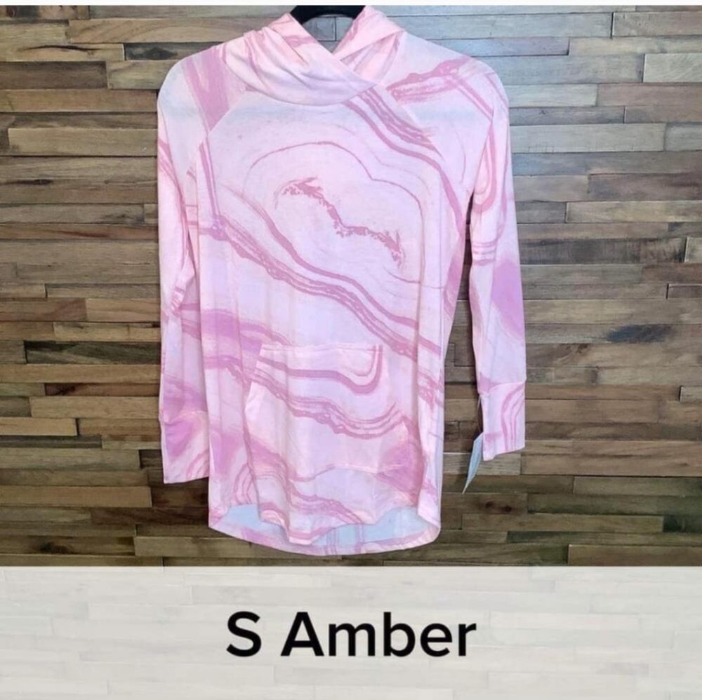 Lularoe Pink Amber hoodie New